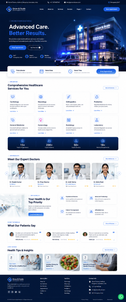 Medical Clinic Website Case Study